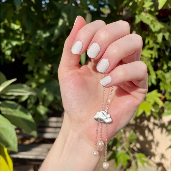 *Retired* Color Street: Chasing Clouds | Milky White Sparkle Glitter Party - Picture 8 of 16